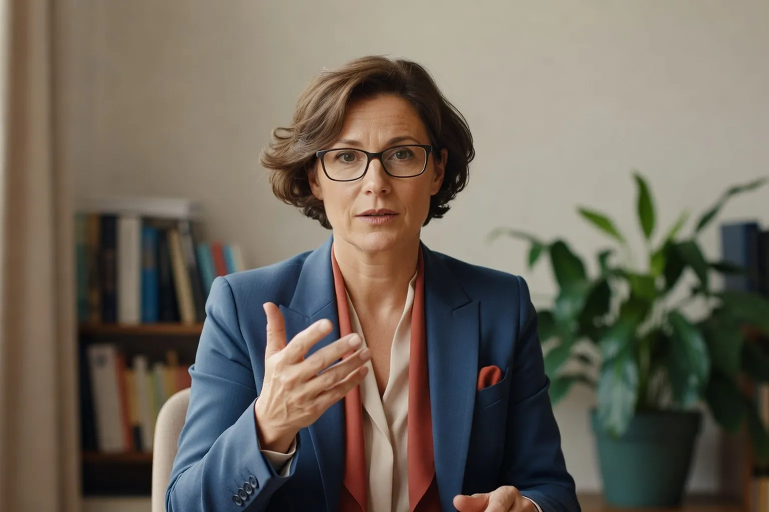 La Docteure Claire Morel expliquant les mécanismes du deuil amoureux