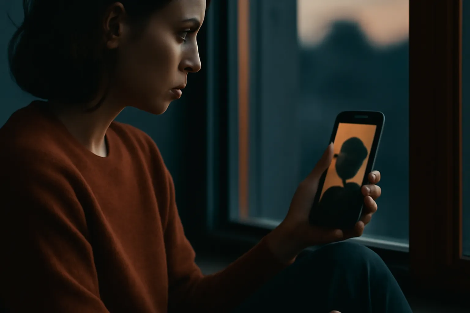 Personne en appel vidéo avec son partenaire à distance, connexion malgré la séparation géographique